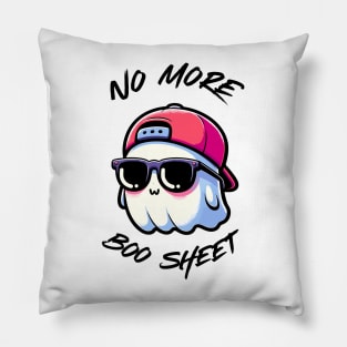 No More Boo Sheet: Hilarious Cute Ghostly Pun Pillow
