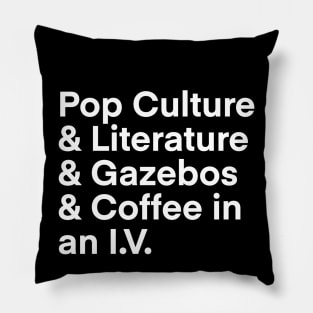 Pop Culture & Coffee 4 Pillow