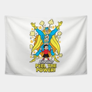 Banana Man Cartoon Tapestry