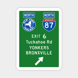 New York Thruway Northbound Exit 6: Tuckahoe Road Yonkers Bronxville Magnet