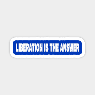 LIBERATION Is The Answer - Kwame Ture - Stokely Carmichael - Zionism = Stolen Land - Double-sided Magnet