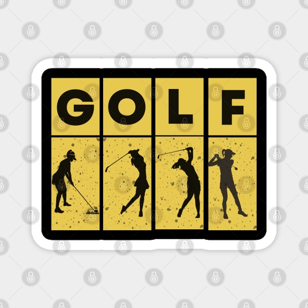 golf match play Magnet by Eva Passi Arts