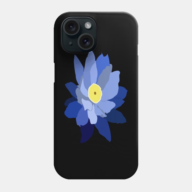 Blue lotus flower Phone Case by 4wardlabel