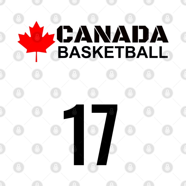 Canada Basketball Number 12 Design Gift Idea by werdanepo