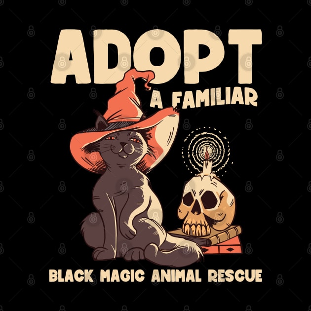 Adopt a familiar | Funny Witchy Cat Mom by Emmi Fox Designs