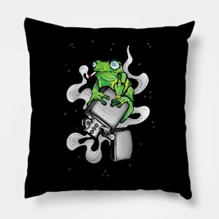 Contemplative Amphibian Pillow