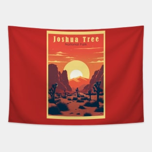 Joshua Tree National Park Vintage Travel Poster Tapestry