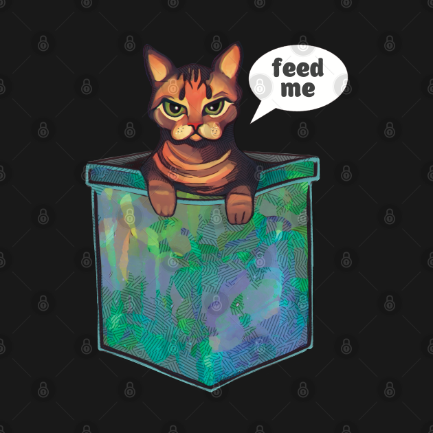 Grumpy bengal cat Feed me Grumpy Cat Face TShirt TeePublic