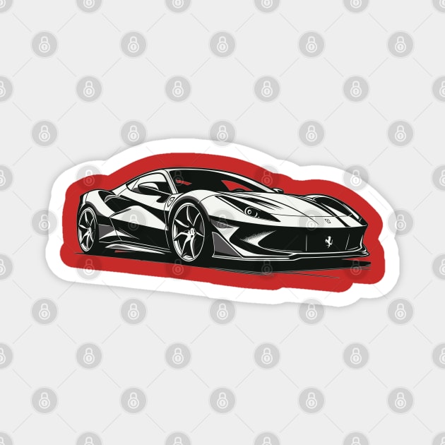 Ferrari F8 Magnet by Vehicles-Art