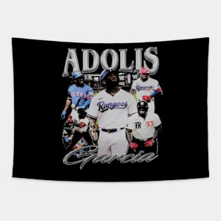 Adolis Garcia Vintage Collage Tapestry