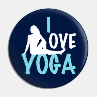 I Love Yoga Pin