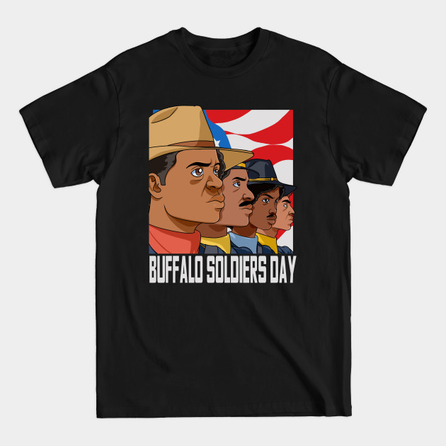 Discover National Buffalo Soldiers Day African American July 28th - Buffalo Soldiers - T-Shirt