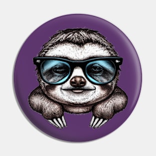 Slothing cool Pin