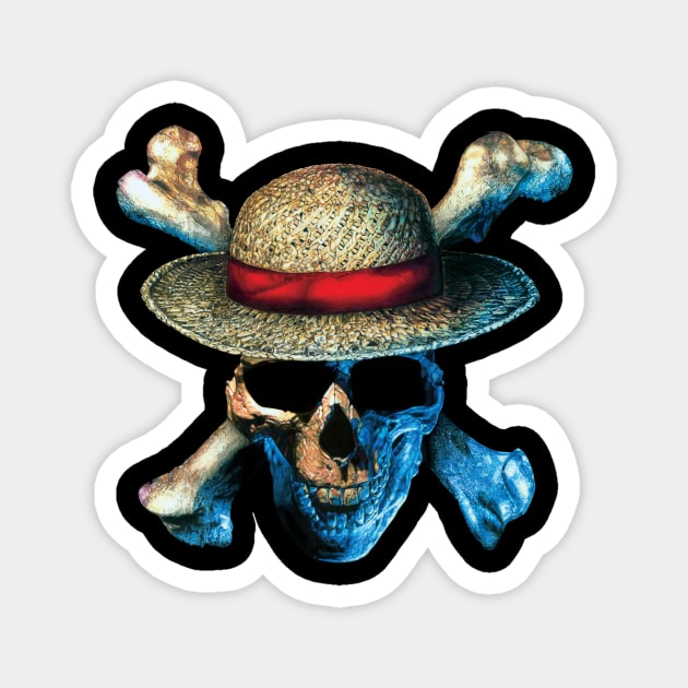 One Piece Straw Hat Magnet by chloetattooartist