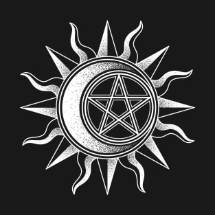 Sun and Moon Pentagram T-Shirt