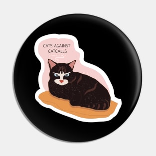 Cats against catcalls Pin