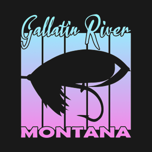 Gallatin River Montana fly fishing T-Shirt