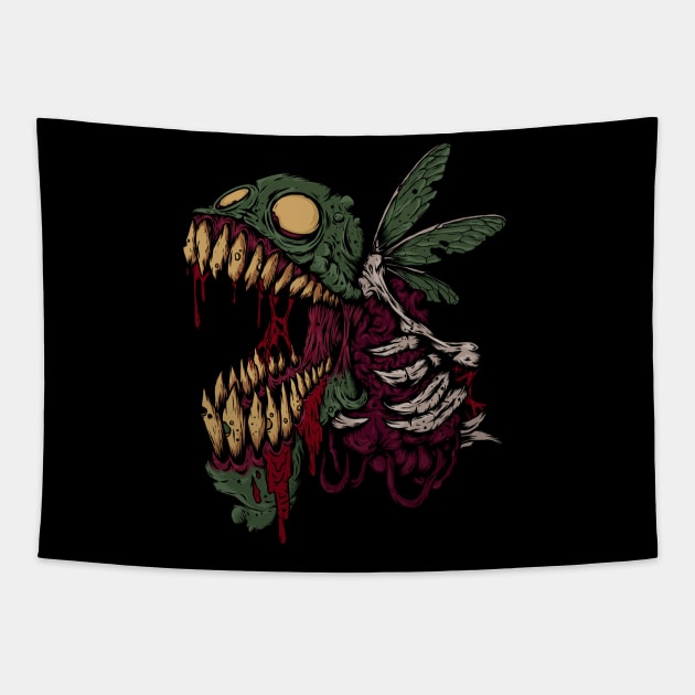 Beelzebub: Master of Mischief and Lord of the Flies Tapestry by Holymayo Tee