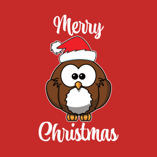 Merry Christmas Cute Owl T-Shirt