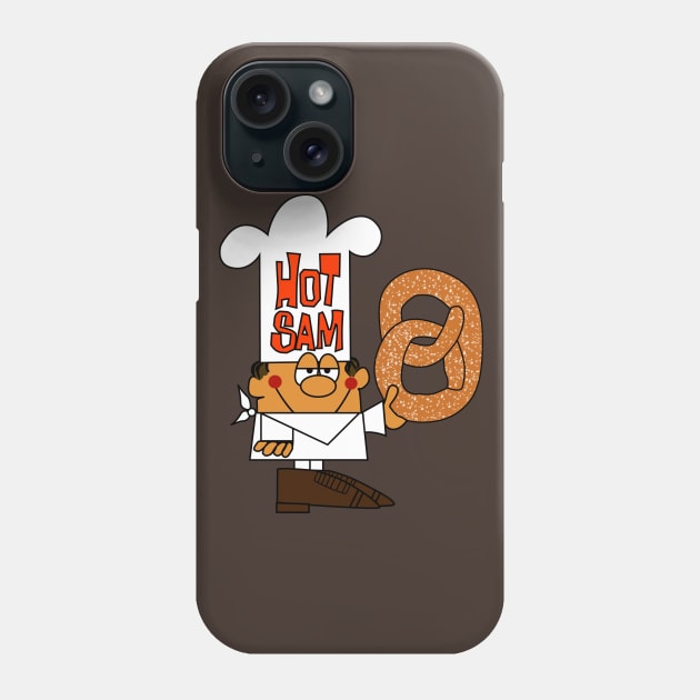 Hot Sam Vintage Mall Soft Pretzel Shop Phone Case by carcinojen