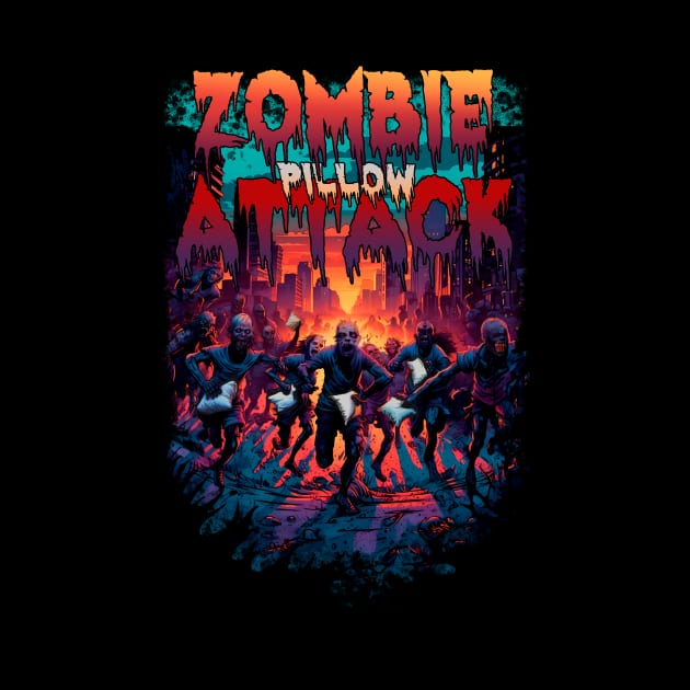 zombie pillow attack by KIDEnia