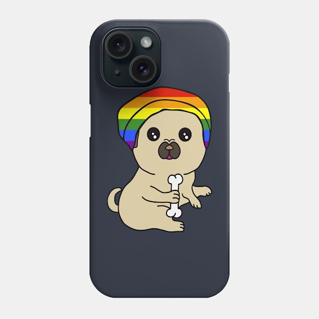 PugPride Phone Case by 99sunvibes