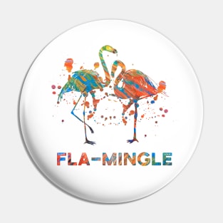 Flamingo - Fla-Mingle Pin