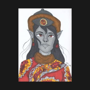 Empress In Dragon Dress And Fur Hat T-Shirt
