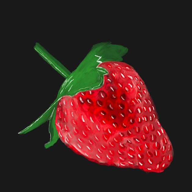 Juicy watercolor strawberry. by SophieMartil