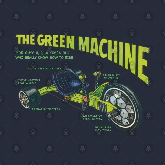 Green Machine Big Wheel '77 by GeekGiftGallery