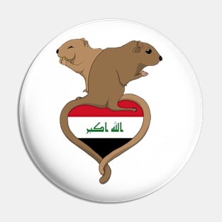 Gerbil Iraq (Light) Pin