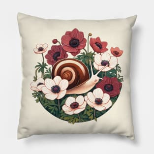 Retro Snail Pillow