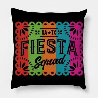 Fiesta Squad San Antonio Papel Picado Pillow