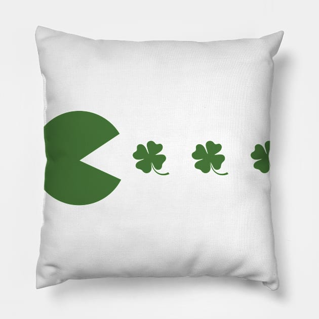 St Patrick's Day Gamer Design Pillow by SiGo