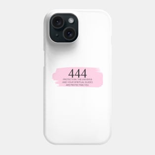 444 Angel Number pink Phone Case