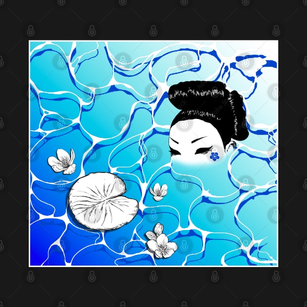 Geisha Underwater Blue by MaleFica