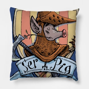 Knight  Pig West Farm amble Pillow