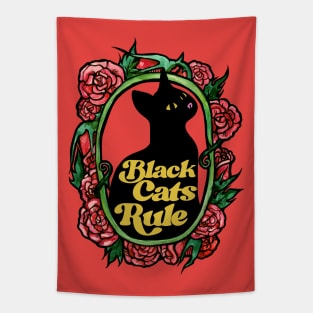 Black Cats Rule Tapestry