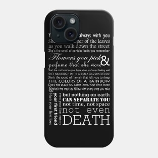 Mom poem (invert) Phone Case