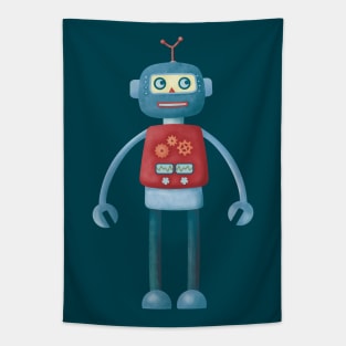 Retro Robot Tapestry