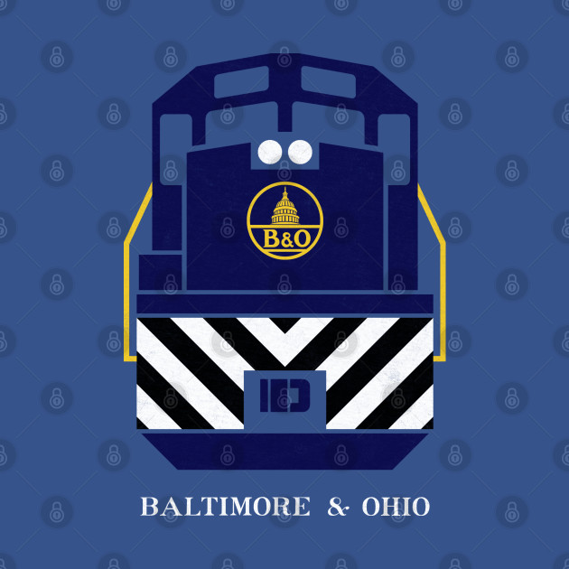 Disover Baltimore and Ohio Train Engine - Baltimore And Ohio - T-Shirt