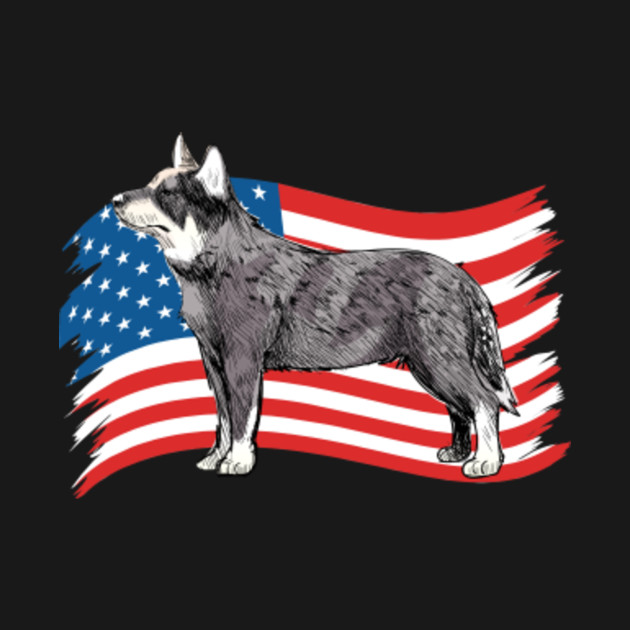 Discover Australian Cattle Dog USA Flag Shirt 4th Of July American - Australian Cattle Dog - T-Shirt