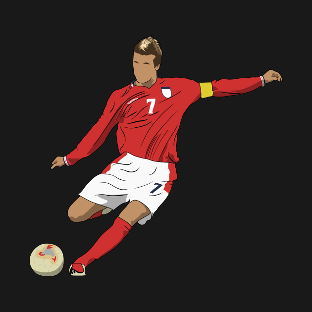 David Beckham Free Kick England  David Beckham  TShirt  TeePublic