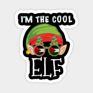 Christmas  I'm The Cool Palestinian Elf - Gift for Palestinian From Palestine Magnet