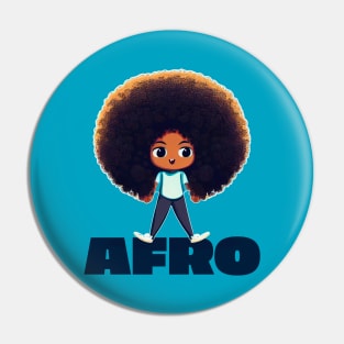 Afro || Adorable Kid With a Huge Afro Pin