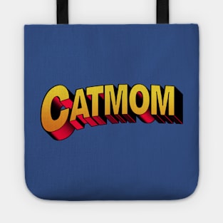 Cat Mom Super Hero Comic Text Tote