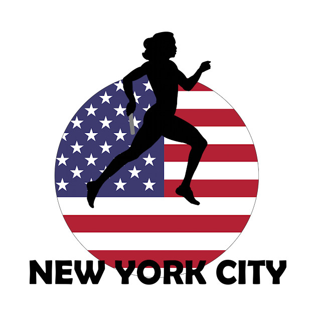 Disover Sport, Running relay & New York City - Running Relay - T-Shirt