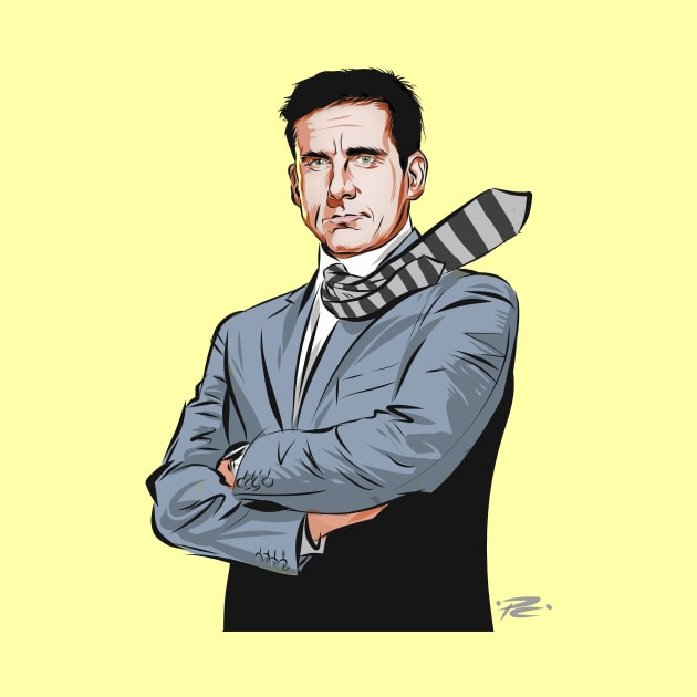 Steve Carell - An illustration by Paul Cemmick by PLAYDIGITAL2020