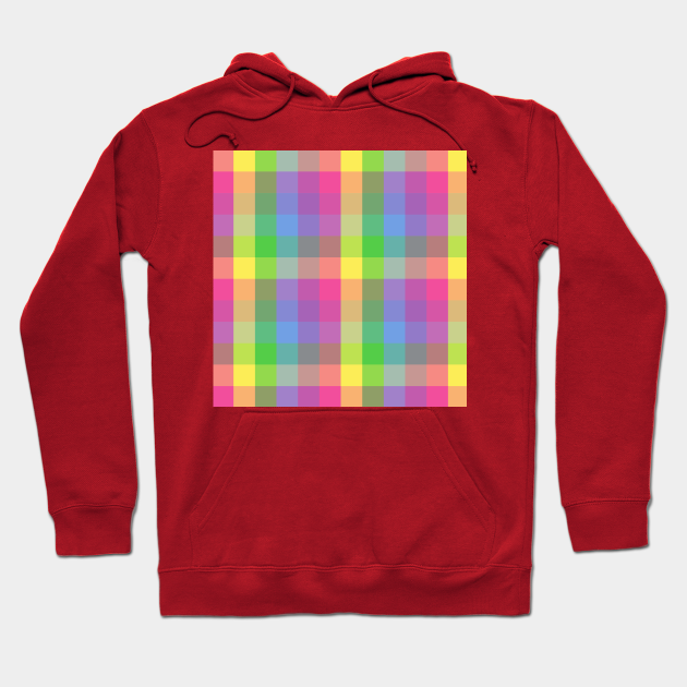 rainbow checkered hoodie