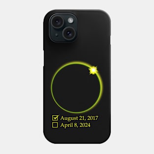 Solar Eclipse checklist Phone Case